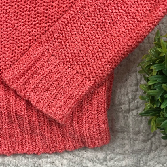 Sparkle and fade salmon knit sweater - Picture 4 of 7